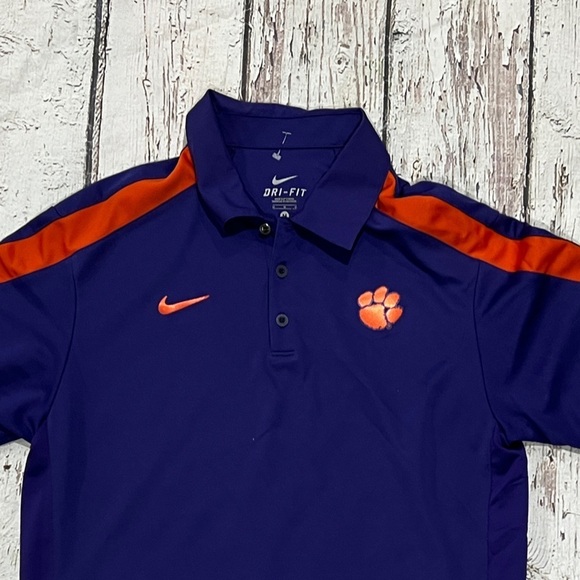 Clemson University Tigers NCAA College Polo Golf Niek Dri - Fit Shirt - Picture 2 of 6